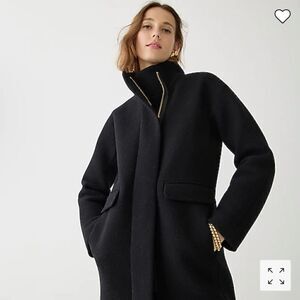 J. Crew New cocoon coat in Italian stadium-cloth